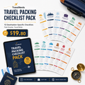 Travel Packing Checklist Pack (Digital Download)