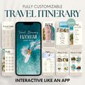 Fully Customizable Travel Itinerary (Digital Download)